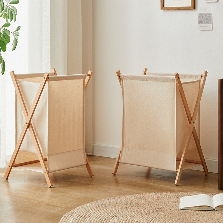 Laundry Basket Laundry Basket Foldable Hanger Storage Box Storage Box Clothing Basket Cloth Bamboo Bedroom Bathroom Storage Application Scenario