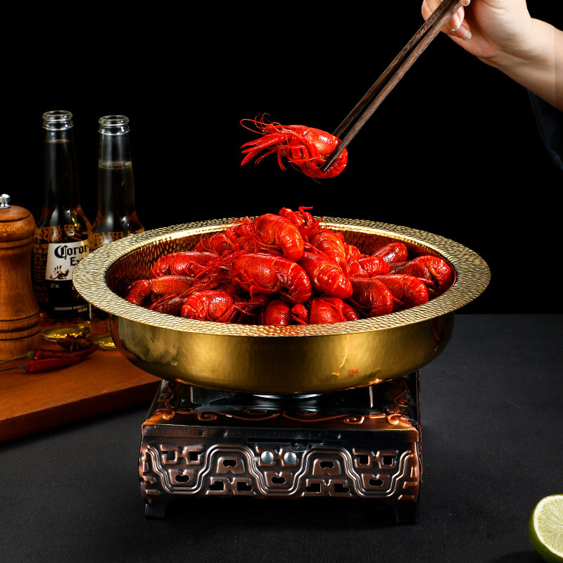 Stainless Steel Plate Ins Wind Cutlery Crayfish Plate Japanese Plate High Appearance Level Commercial Western Plate Specification drawing