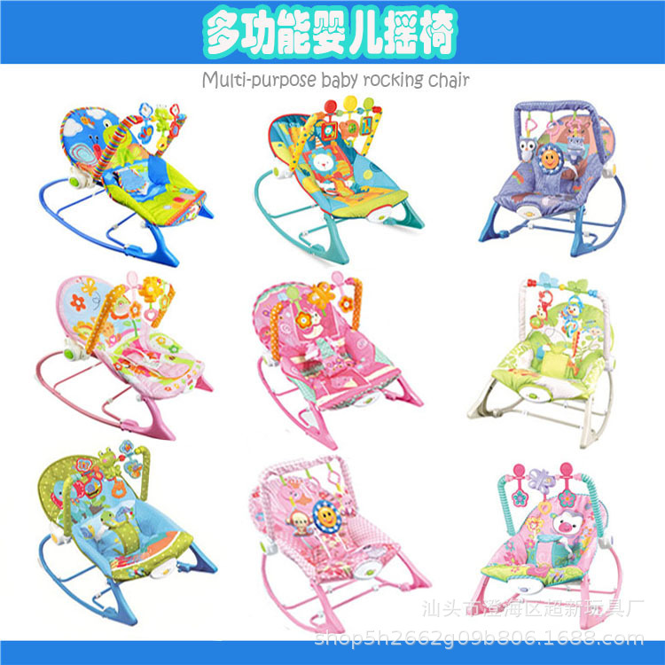 Baby Rocking Chair Multi-Functional Toys Newborn Rocking Chair 0-3 Years Old Baby Music Vibration Coax Baby Rocking Chair Wholesale details Picture