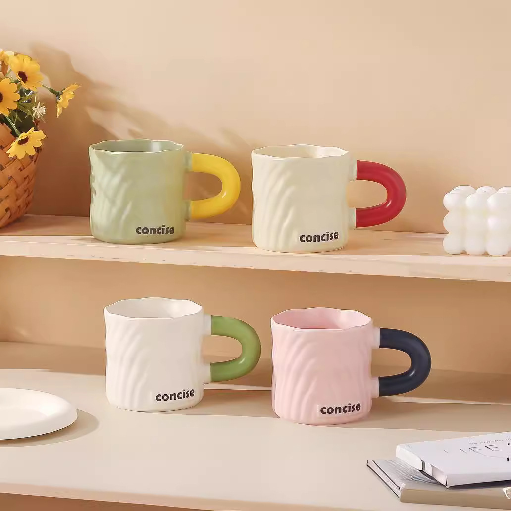 马克杯/陶瓷盖/咖啡杯/变色马克杯/陶瓷杯和盘子细节图