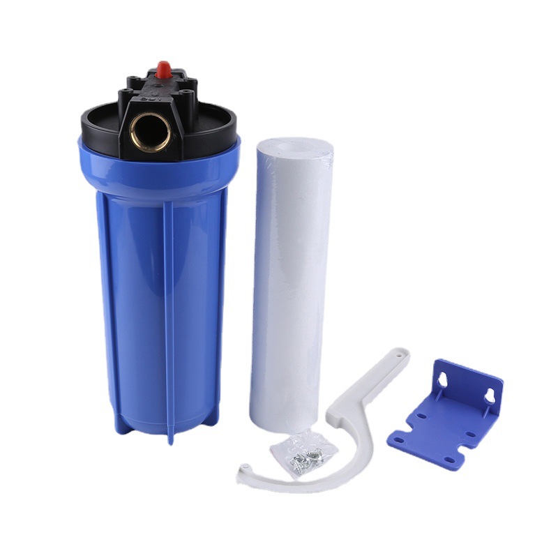 Fabricantes al por mayor filtro frontal de 10 pulgadas filtro de botella azul tubo purificador de agua para el hogar filtro de botella azul frontal Specification image