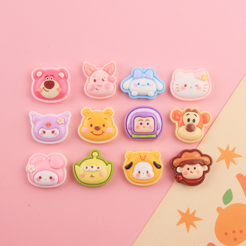 Hot Colorful Cowboy Cartoon New Resin Diy Jewelry Cream Glue Accessories Mobile Phone Case Material Package Wholesale details Picture