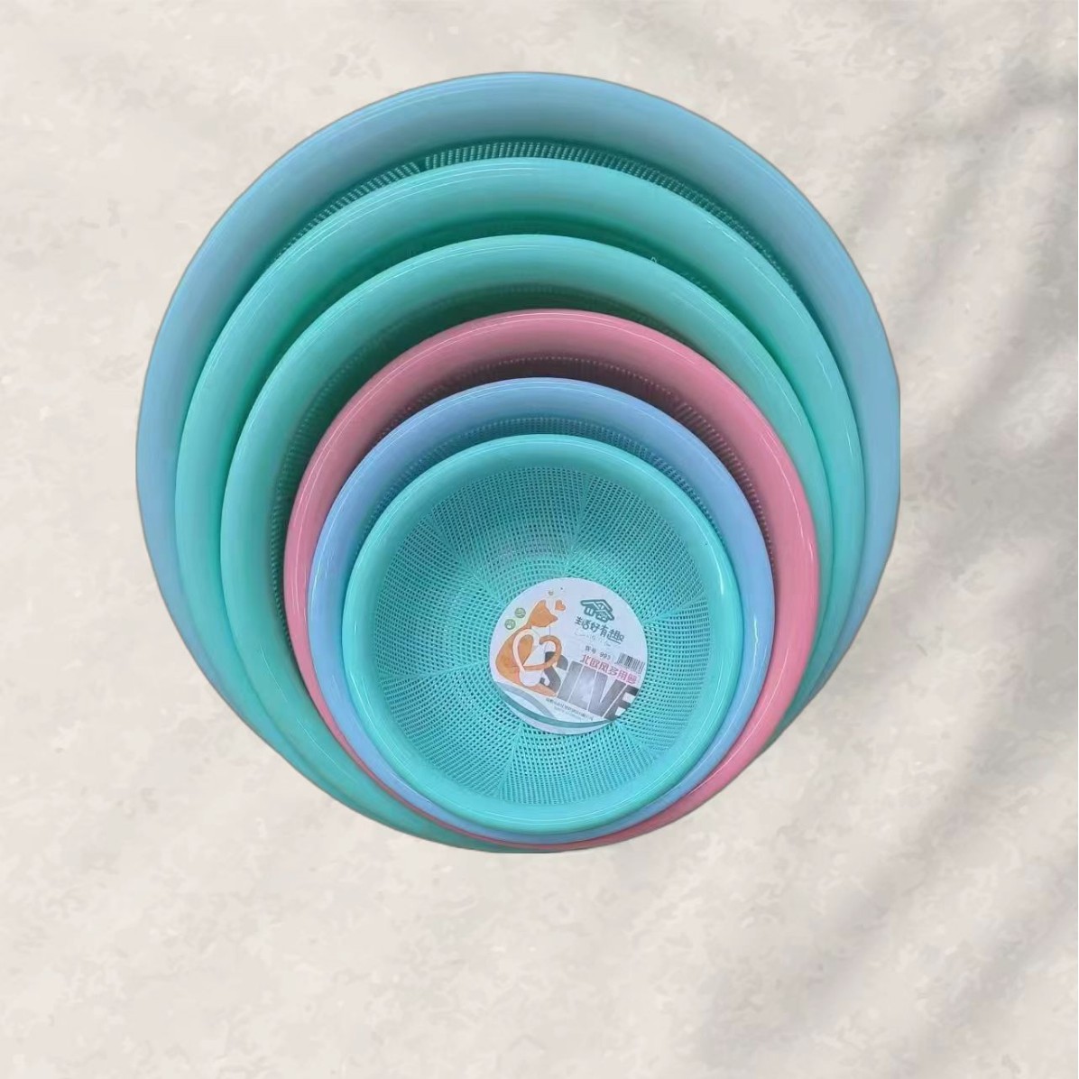 Thickened and simple plastic basin, household laundry and washbasin, student dormitory foot basin, portable baby facial cleansing basin Specification drawing