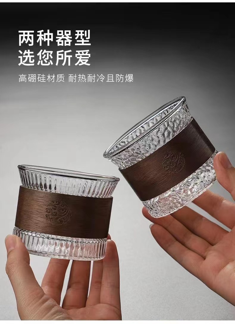 防烫隔热主人杯单杯 玻璃耐热小茶杯加厚工夫茶杯品茗杯咖啡杯详情11
