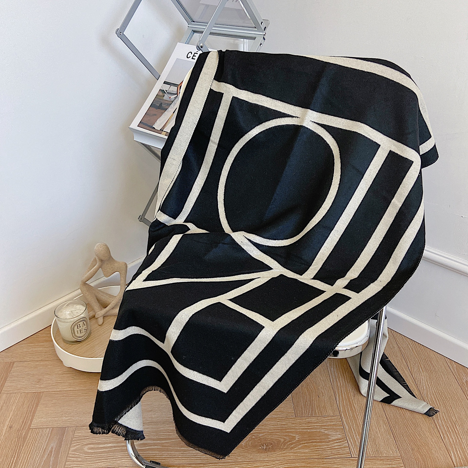 围巾/围巾三件套/方巾/薄羊绒围巾/方巾女士长款韩版产品图