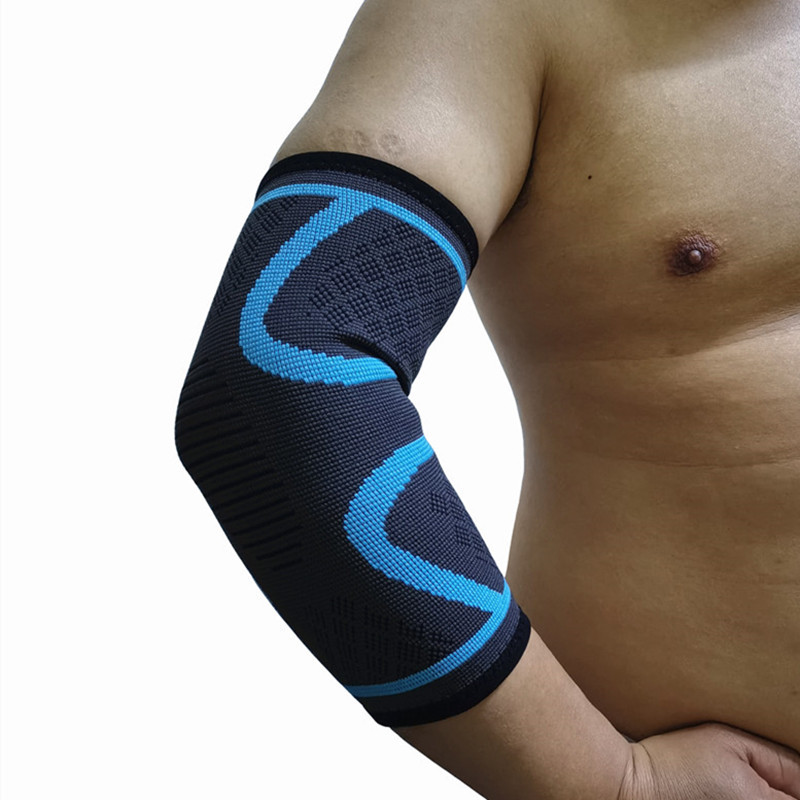 针织提花尼龙护肘篮球户外运动透气吸汗护手肘防扭伤保暖护手臂详情图1