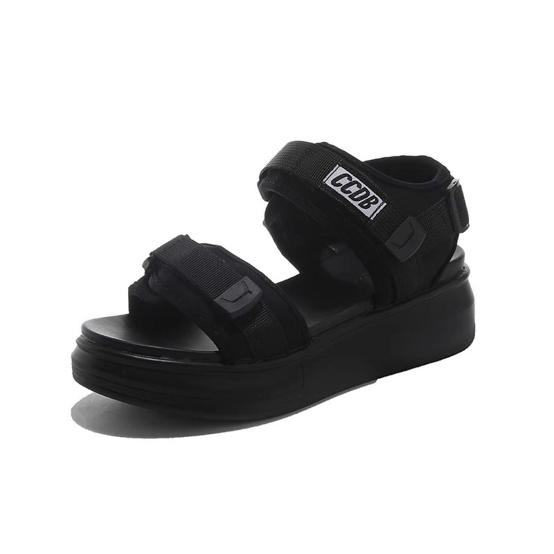 Special offer: Women's sports sandals 2025 Summer New style wedge heel fashionable dad cake shoes thick-soled outerwear beach shoes for women Item Picture