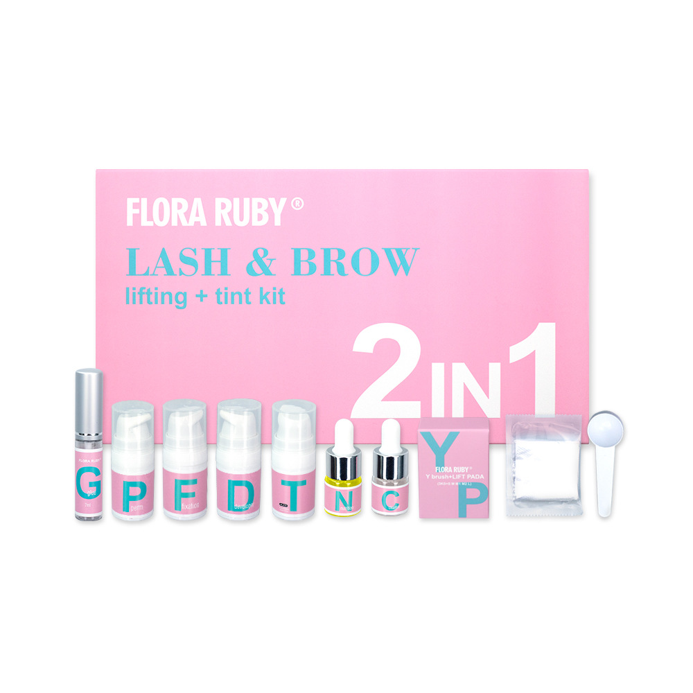 Flora Ruby Eyelash Brow Dye And Perm Beauty Beauty Salon Selling Eyebrow Dye And Perm Eyelash Set Cross-Border Wholesale Item Picture