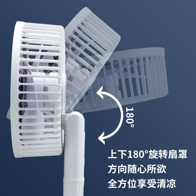 Multi-functional clip fan, handheld wall-mounted desktop mini fan, outdoor camping and office portable small fan Application Scenario