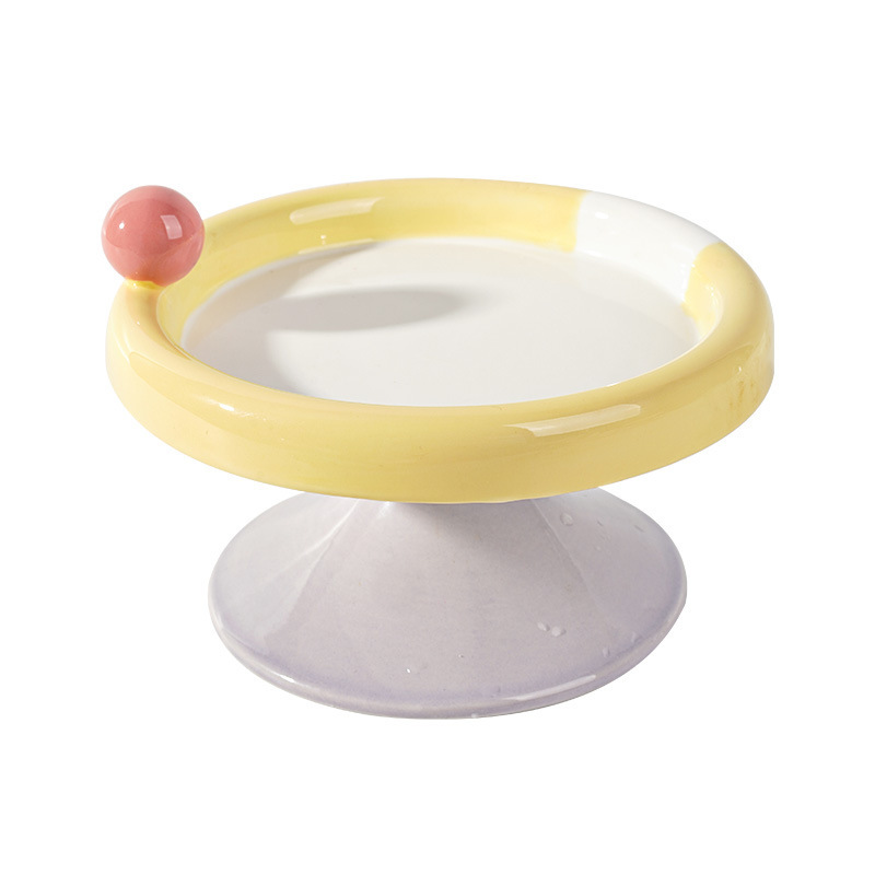 Wholesale Ice Cream Cat Bowl Ice Cream Cat Bowl Double Color Cute Color Cat Pet Small Dog Porcelain Bowl Supplies Item Picture