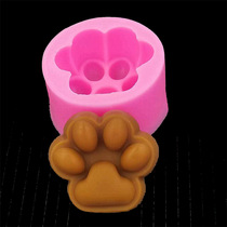 Cat's paw silicone mold Chocolate cake mold drop glue Aromatherapy candle plaster mold Pinch silicone mold