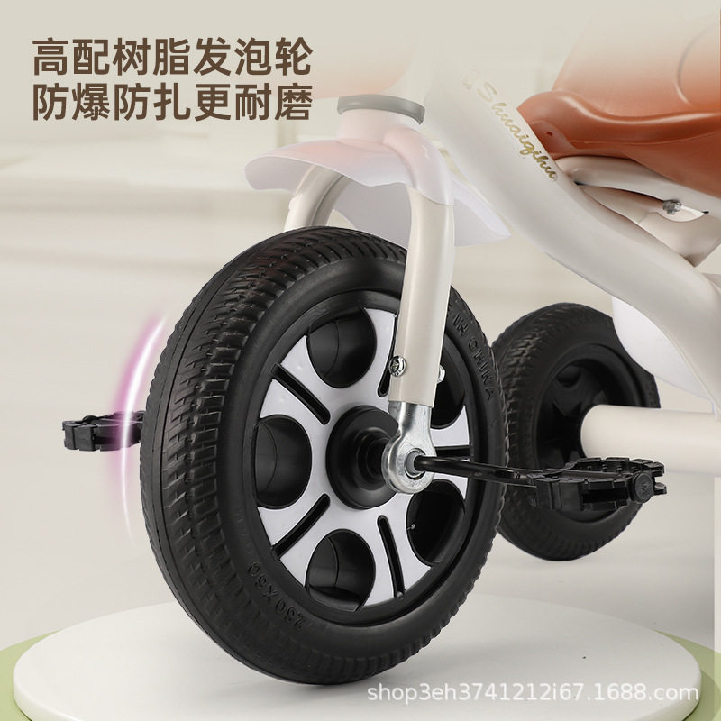 Children's tricycles: 2-6-year-old baby stroller tricycles/children's bicycles, baby strollers, infant tricycles are available for sitting Specification image