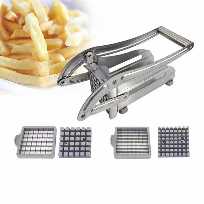 Household kitchen vegetable cutter, convenient and multi-functional potato dicing and French fries cutter, stainless steel slicer, vegetable slicer Specification image