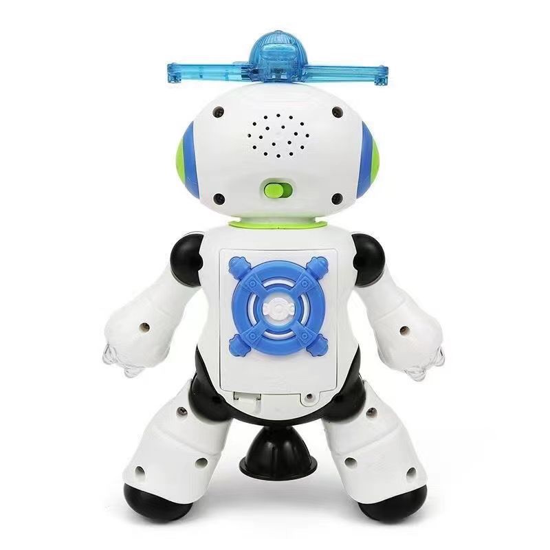 Children's singing and dancing robot, electric light, rotating, intelligent baby toy, 1-6 years old, a great comfort tool for kids Item Picture