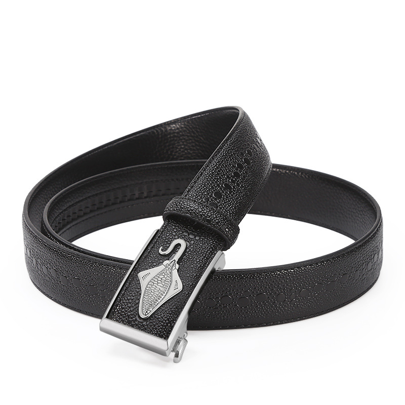 New Men's Pearl Crocodile Belt In The Youth Fashion Personality Automatic Buckle Leather Belt Spot Wholesale Application Scenario