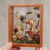 Wholesale of Nordic dried flower photo frames, handmade diy wooden hollow three-dimensional double-sided transparent acrylic long strip display pieces details Picture