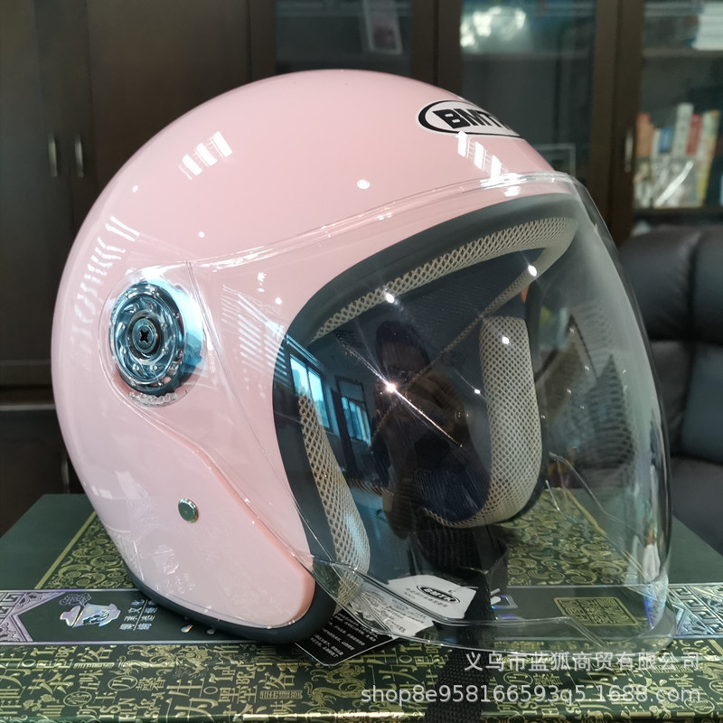 Helmet Electric Vehicle Four Seasons Available For Men And Women Motorcycles Winter Warm Sunscreen Half Helmet Adult Riding Helmet