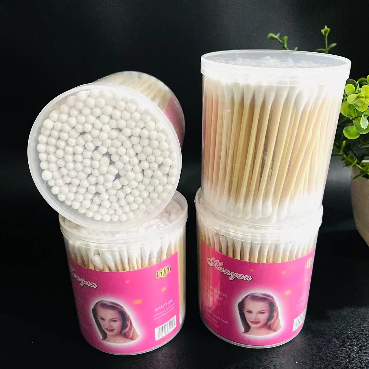 【1-8区】200支大圆棉签 6/包 240/箱200支大圆棉签 美妆双头棉签化妆棉签2元店大盒棉签2元货源批发细节图