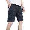 Lace-up work shorts for men, summer casual sports beach, capri pants, trendy outerwear, loose capri mid-length pants Item Picture