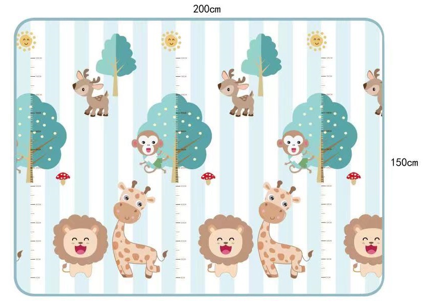 Yiwu Jietai Factory Direct sales 5MMXPE folding MATS, baby crawling MATS, living room play MATS, children's crawling MATS details Picture