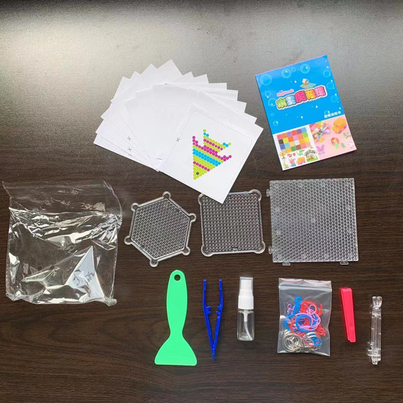 水雾魔法珠配件材料包模板魔珠笔钥匙扣儿童益智手工diy玩具材料