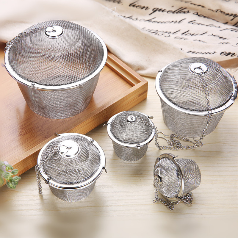 304 stainless steel tea ball seasoning pot Tea filter tea ball household marinade ball seasoning ball tea infuser