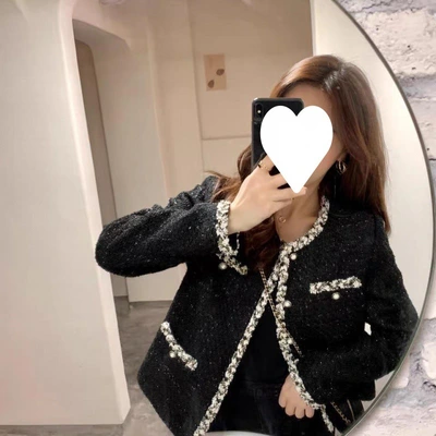 Nk French Socialite Small Fragrant Coat Female Early Autumn Everything With 2023 New Korean Version Of Loose Small Short Top