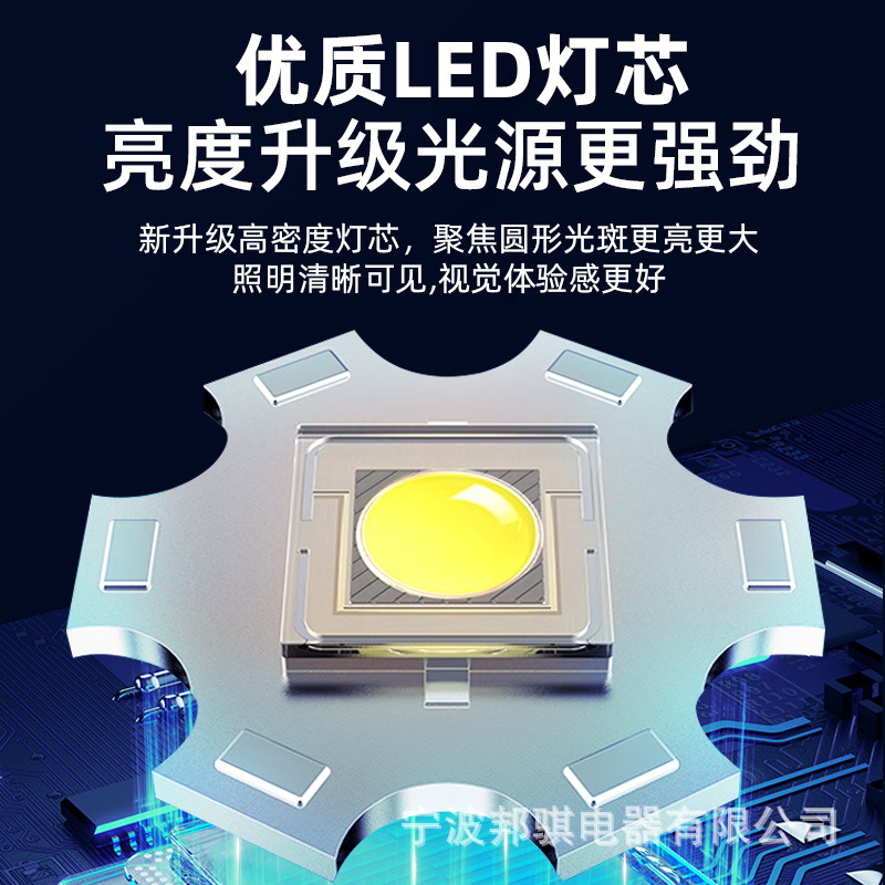 High-intensity flashlight led rechargeable small portable, ultra-bright and explosive outdoor emergency lighting, waterproof zoom Application Scenario