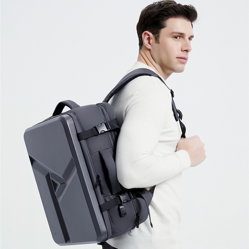 Cross-border hard-shell backpacks, men's business computer bags, thickened large-capacity travel bags, fashionable and trendy computer backpacks Application Scenario