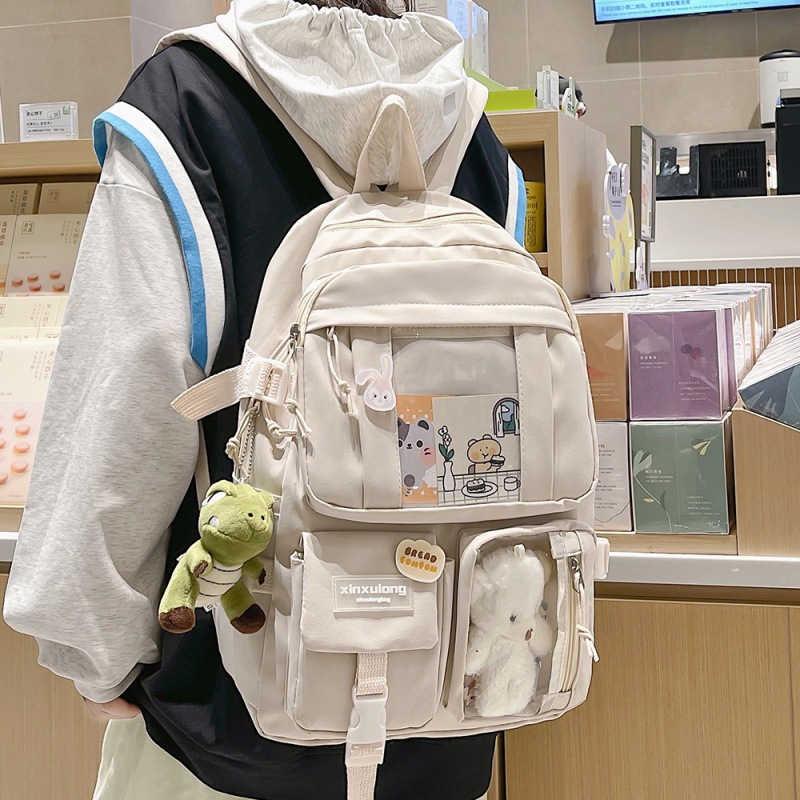 书包初中女生双肩包女痛包大容量小学生日系高中生背包中学生肩包