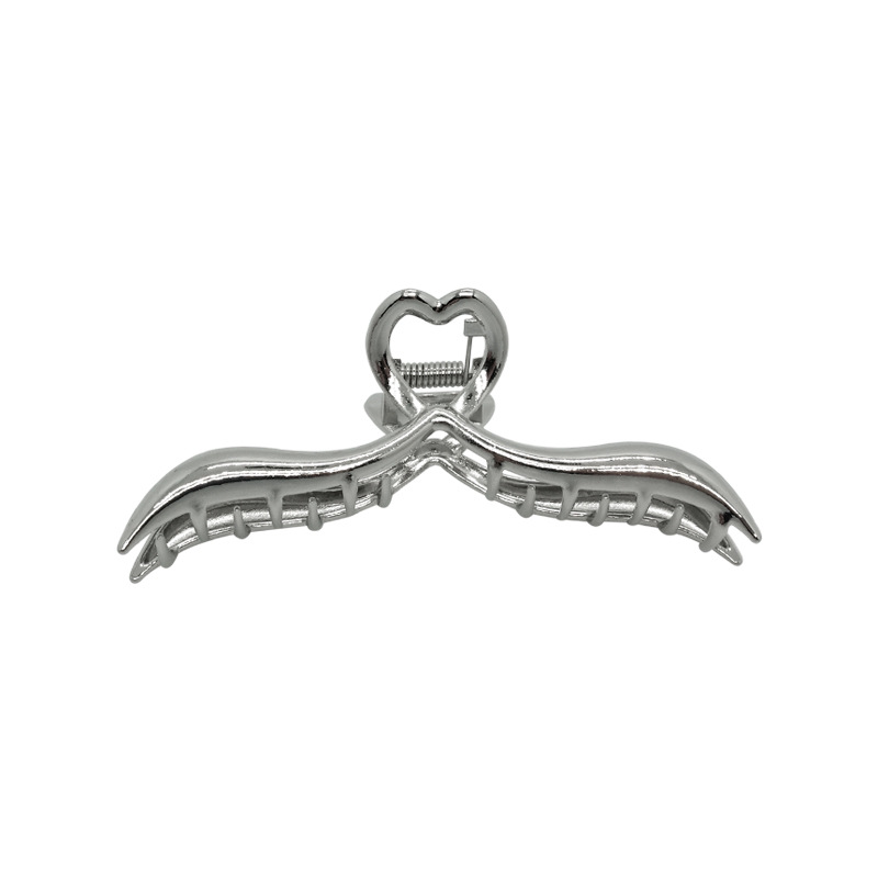 Ins Cool Landscape Metal Line Cross Hair Grab Fish Tail Back Clip Hair Clip Hair Clip Headpiece Item Picture