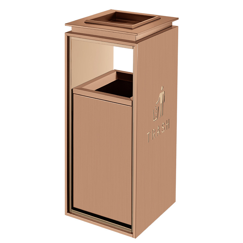 酒店不锈钢垃白底实物图