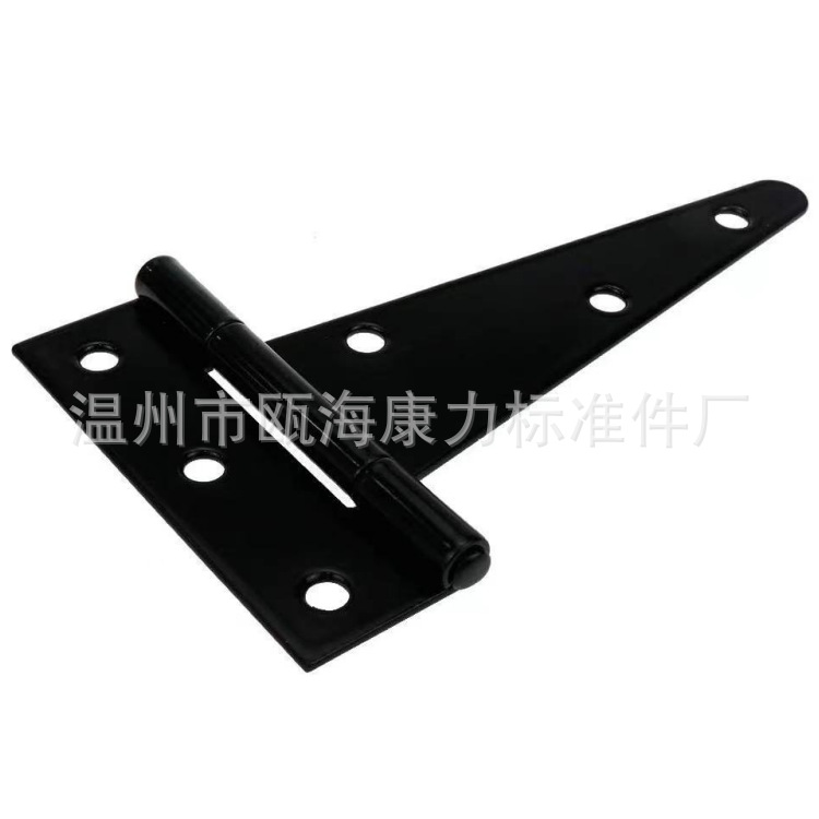 T-shaped hinges, T-shaped hinges, triangular hinges, slotted bearings, door and window accessories, black paint, 2 inches -12 inches details Picture
