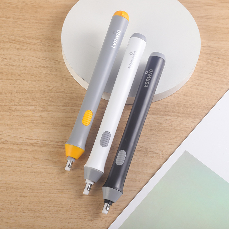 Dongnan Electric eraser, effortless, clean, automatically rotating drawing eraser, learning stationery eraser 8302 Specification image