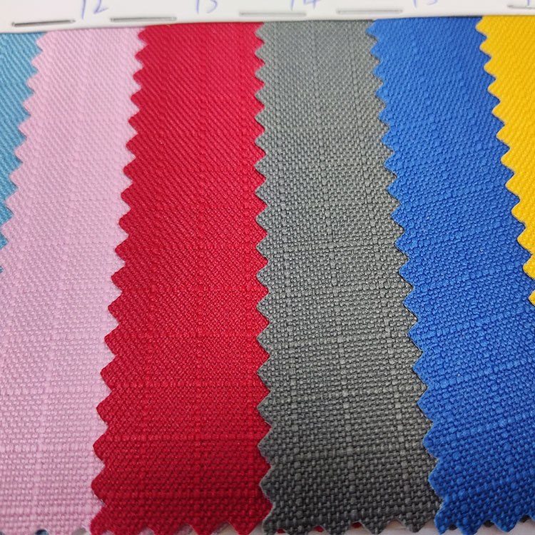 600D five-inch pvc grid fabric coated Oxford cloth calendered bag fabric Specification image
