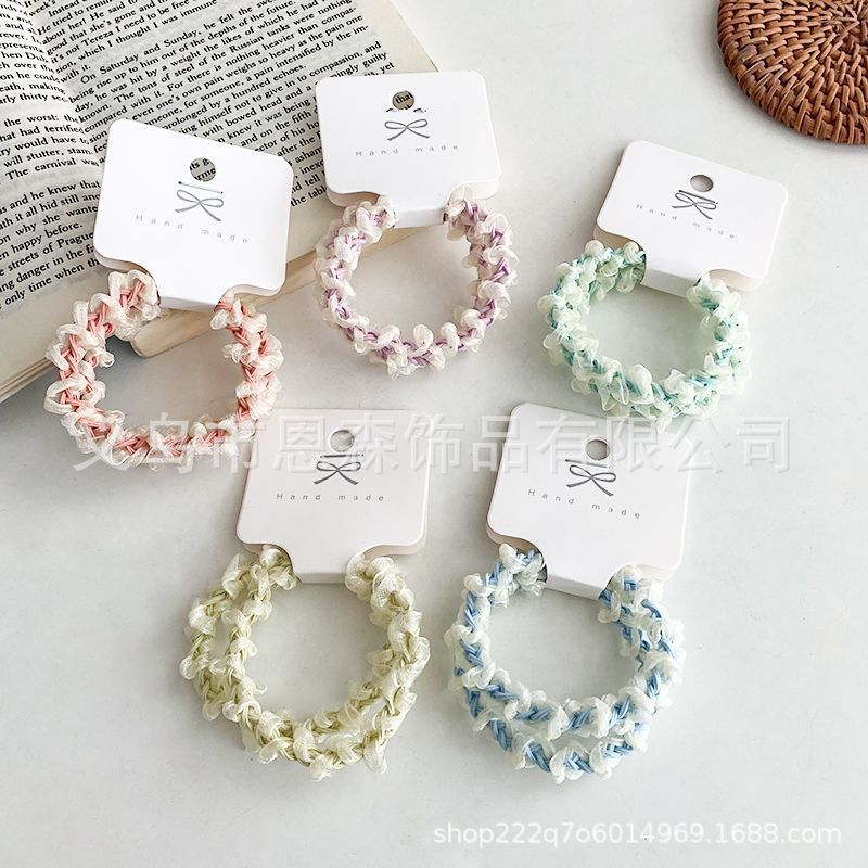 皮筋女扎头成人基础耐用高弹力发圈简约高级感头绳高马尾橡皮筋