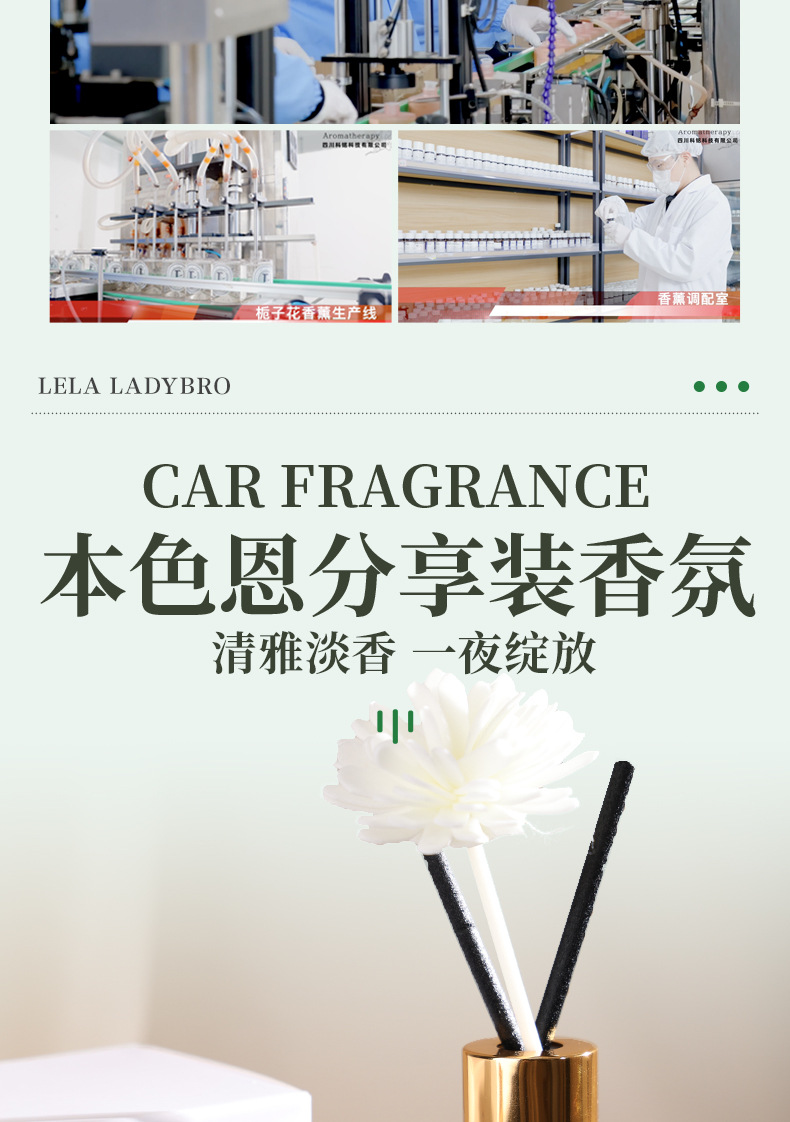 本色恩ut她栀子花无火香薰室内家用卧室留香室内厕所香氛MINI分销详情5