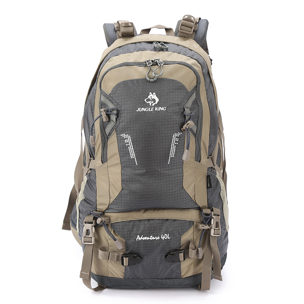 Large-capacity travel mountaineering bag, multi-functional waterproof hiking and camping bag, men's and women's travel outdoor leisure backpack