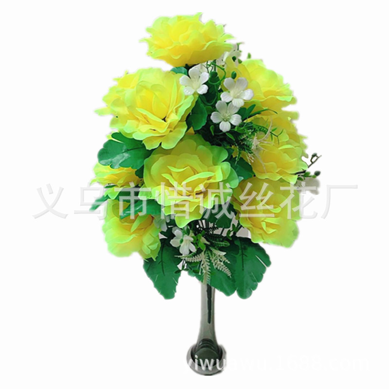 Simulated rose arrangement: 18-pronged large gold star, 50CM Application Scenario