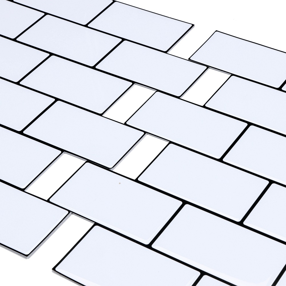 定制批发自粘防水防油防潮仿瓷砖墙纸厨房墙面装饰3d立体滴胶墙贴详情4