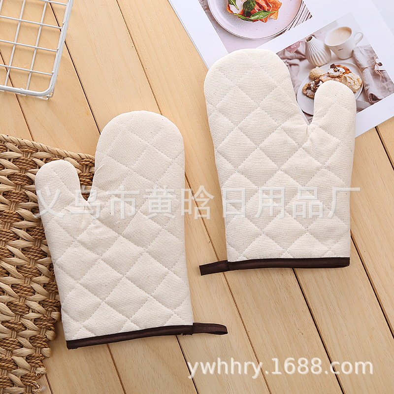【LOVELY HOME】【持嘉】全棉耐高温烤箱烘焙手套加厚防高温防烫烤箱烤盘端锅手套