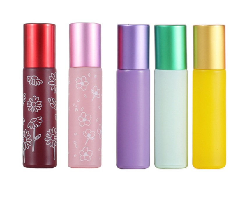 10ml roll-on bottle macaron printed essential oil bottle, colored roll-on bottle perfume, divided into empty bottles Application Scenario