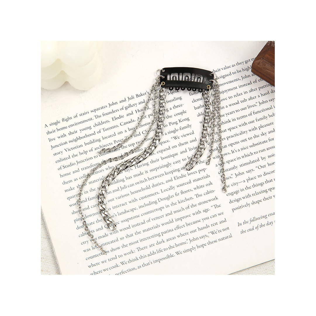 Celebrity-style pearl hair bands, fashionable and elegant, fringed braided hair chains, sweet and ethereal, Internet celebrity hair accessories and headwear wholesale, other hair accessories Item Picture