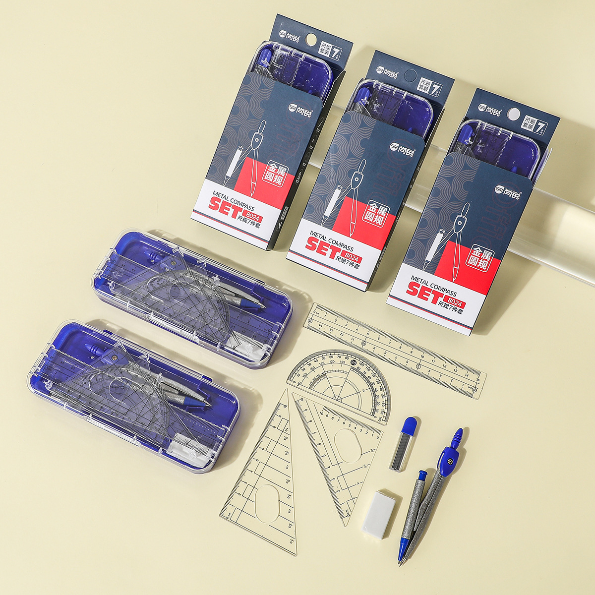 Metal compasses, student compasses, individual compasses, bulk compasses for matching Specification image