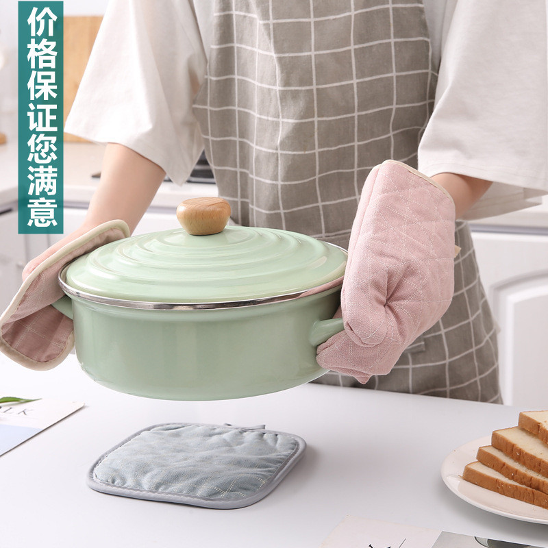 隔热手套套装加厚耐高温烤箱手套防烫微波炉手套耐热防热手套批发