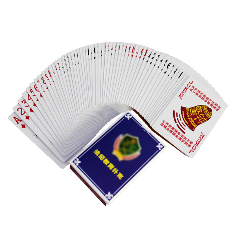 广告扑克纸牌/塔罗牌塑料纸白底实物图