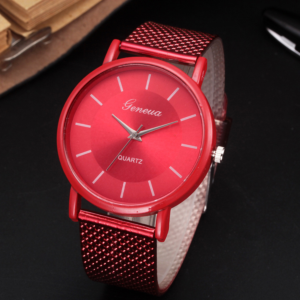 Manufacturer's in-stock couple watches, unisex watches for both men and women, fashionable mesh quartz wristwatches for women and students details Picture