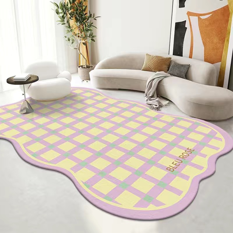 Small Fresh Four Seasons General Purpose Bedroom Full Carpet Home Soft Imitation Cashmere Carpet Absorbent Non-Slip Living Room Carpet Specification drawing