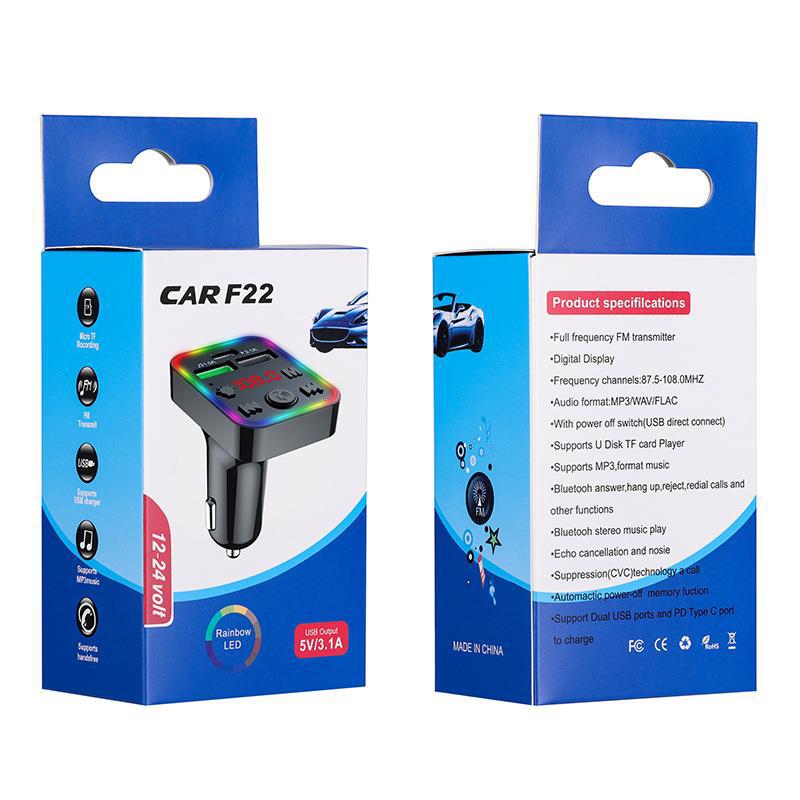 F22点烟器式车载mp3蓝牙免提电话 车载蓝牙 汽车插卡mp3播放器车