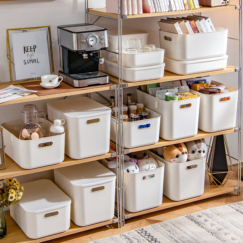 Zt3050 Storage Box Desktop With Cover Sundry Snacks Cosmetics Storage Basket Storage Box Clothing Toys Organizer